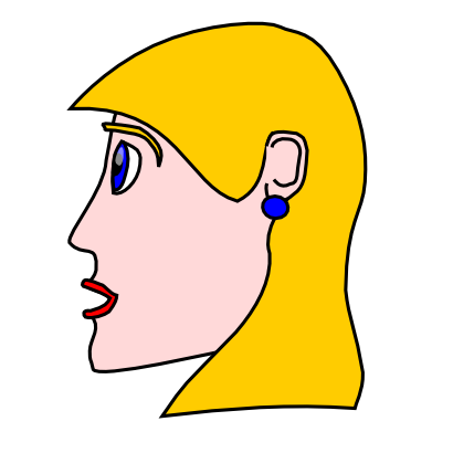 Icône tête visage femme à télécharger gratuitement